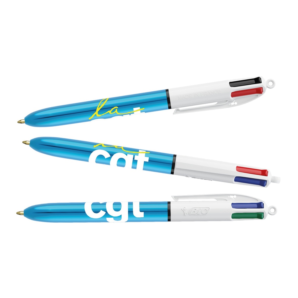 Stylo BIC® 4 Couleurs bleu shine 