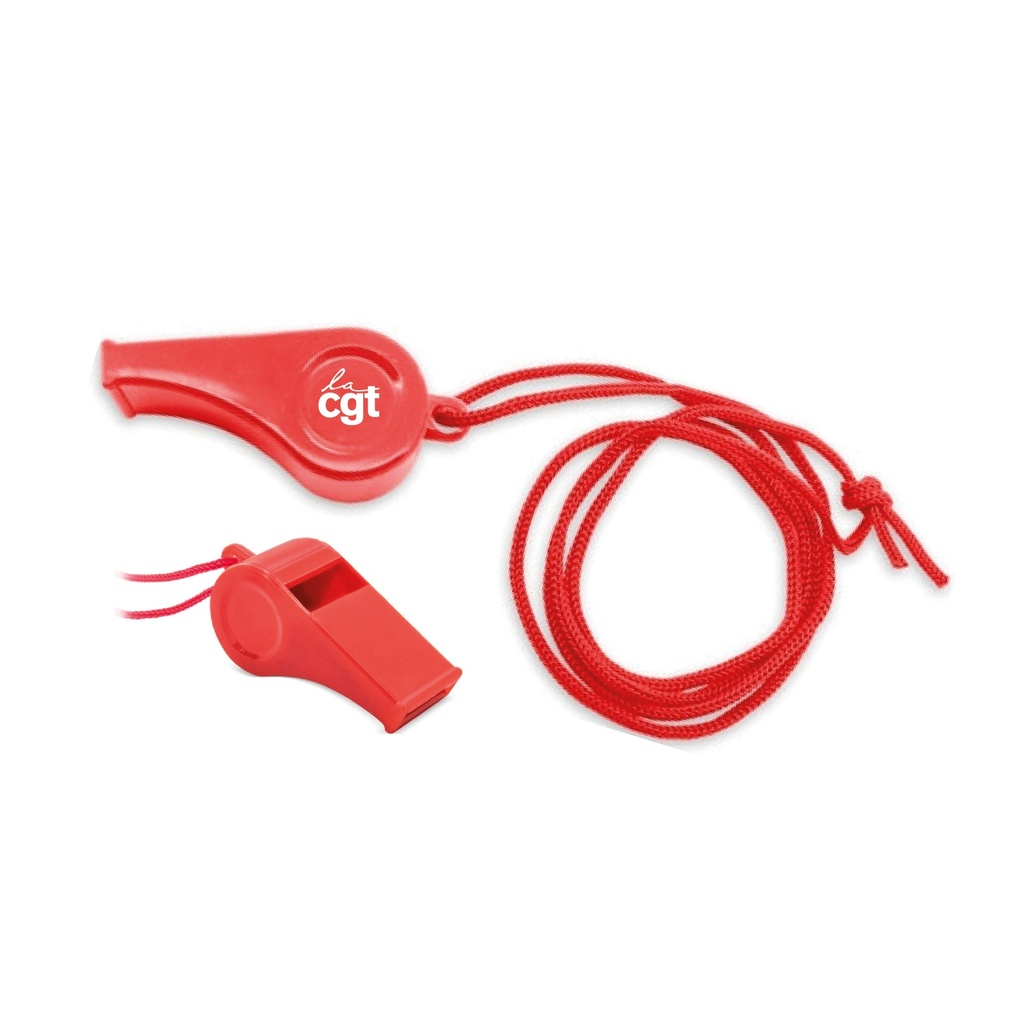 Sifflet rouge PVC 