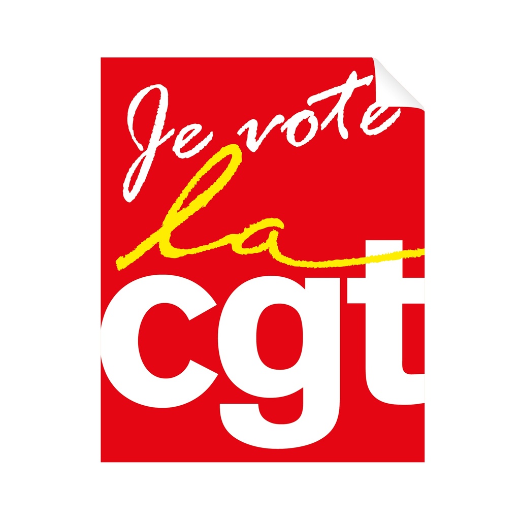 Autocollant Elections " Je vote la CGT" - Lot de 100 Autocollants