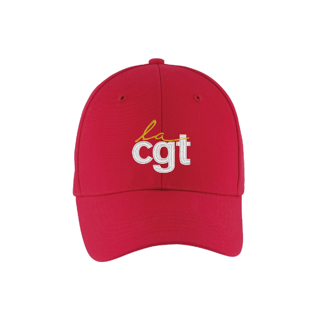 Casquette rouge brodée