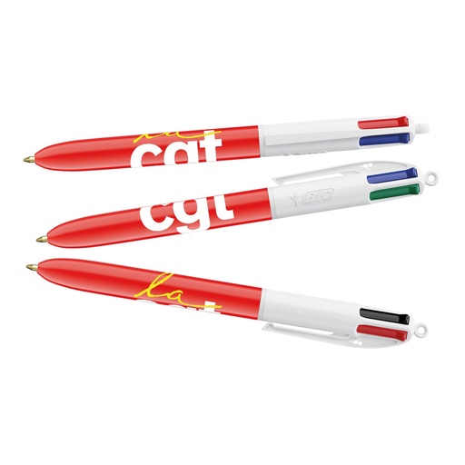 [CGT1100Rouge] Stylo BIC® 4 Couleurs®  rouge.