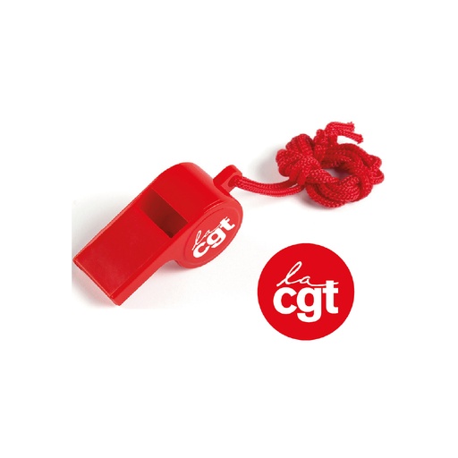 [BOUTIQUECGT4649ROJS/T] Sifflet rouge PVC 