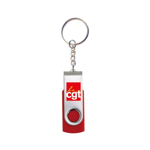 [CGTMO1001-05-32G] Clé USB Rouge 32 Go avec porte-clés