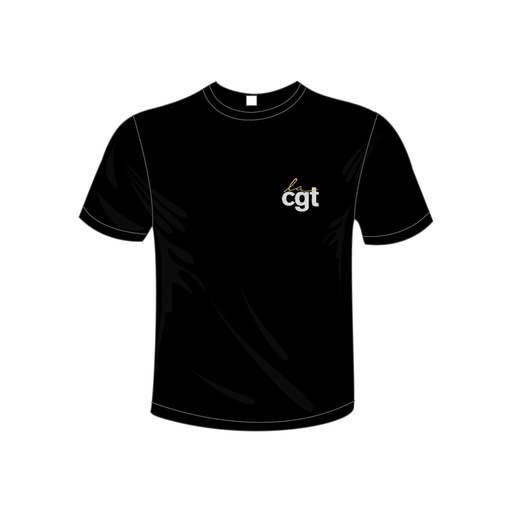 [BOUTIQUECGT11380309BRODECOEUR] T-shirt noir  Brodé Coeur