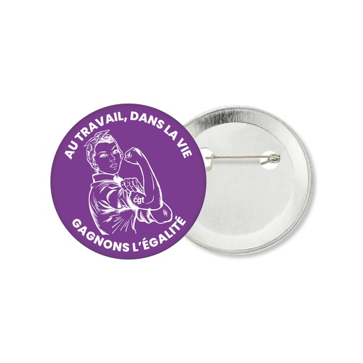 [BOUTIQUECGTM00150EGALITE5CM] Badge métal Egalité Pro