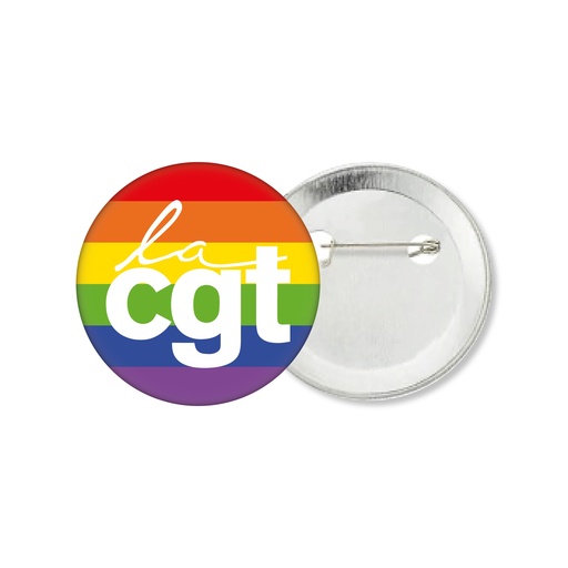 [CGTM00150FIERTE5CM] Badge métal Fierté 