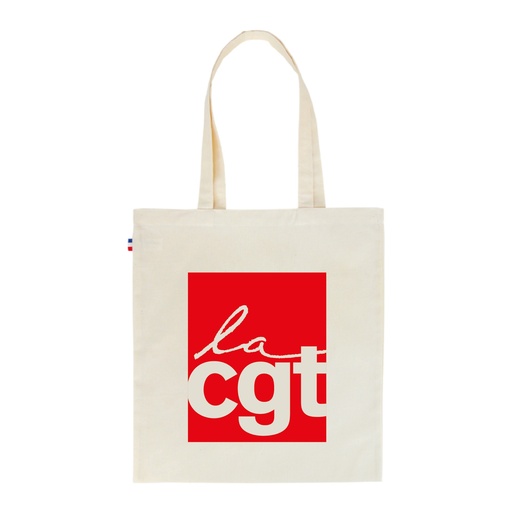 [CGTToteBagFrançoisEcru] Sac shopping  - Fabrication française