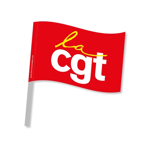 [CGTDRAPLACGT60X40CM] Drapeau La CGT  60x40 cm